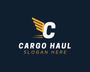 Express Wings Cargo Logistics logo design