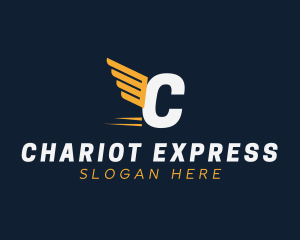 Express Wings Cargo Logistics logo design