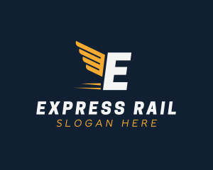 Express Wings Cargo Logistics logo design