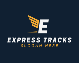 Express Wings Cargo Logistics logo design