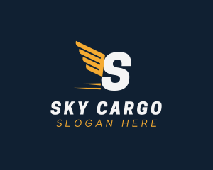 Express Wings Cargo Logistics logo design