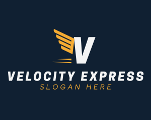 Express Wings Cargo Logistics logo design