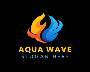 Water - Industrial Fire Water logo design