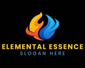 Element - Industrial Fire Water logo design