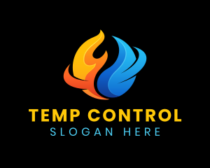 Thermostat - Industrial Fire Water logo design