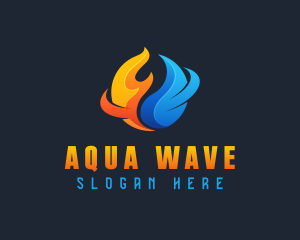 Industrial Fire Water logo design