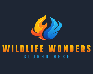 Industrial Fire Water logo design