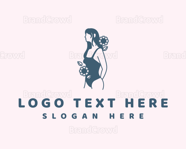 Pretty Floral Bikini Logo