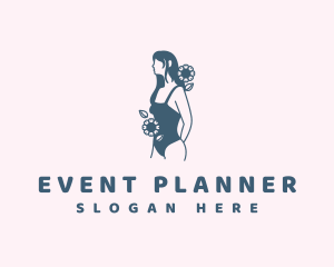 Feminine Hygiene - Pretty Floral Bikini logo design