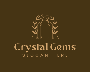 Luxurious Boutique Gemstone Wreath logo design