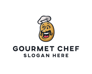 Chef - Potato Chef Mustache logo design