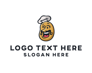 Chef - Potato Chef Mustache logo design