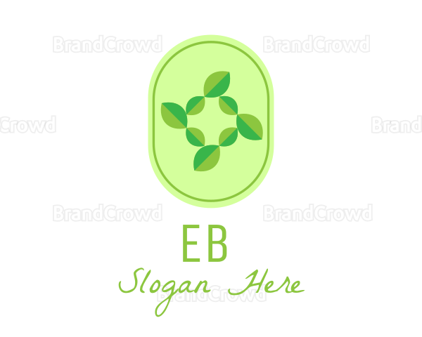 Green Natural Leaves Logo