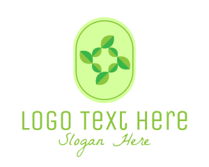 Fresh - Green Natural Leaves logo design