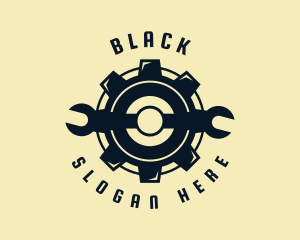 Mechanic Cog Wrench  Logo