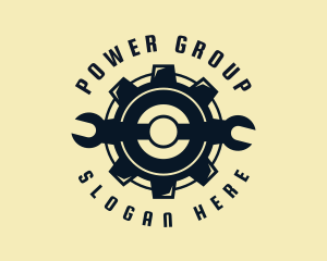 Mechanic Cog Wrench  Logo