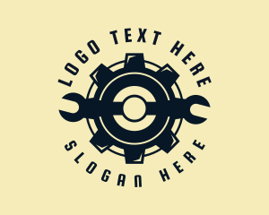 Mechanic Cog Wrench  Logo