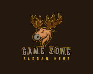 Wild Moose Antler logo design