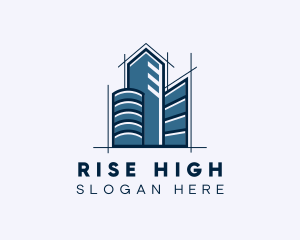 High Tower Building logo design