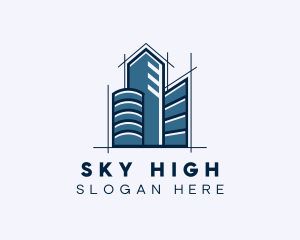 High Tower Building logo design