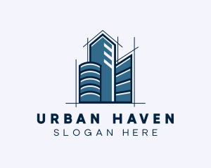 High Tower Building logo design