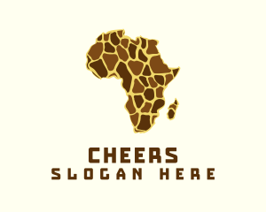 Giraffe Safari Zoo Logo