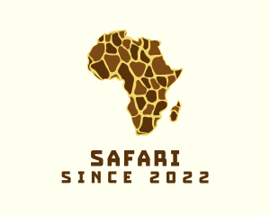 Giraffe Safari Zoo logo design
