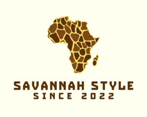 Savannah - Giraffe Safari Zoo logo design