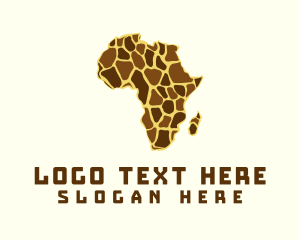 Giraffe Safari Zoo Logo