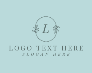 Cosmetics - Organic Elegant Leaves logo design