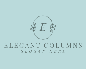 Organic Elegant Leaves logo design