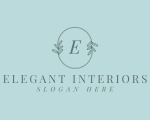 Organic Elegant Leaves logo design