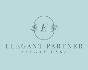 Organic Elegant Leaves logo design