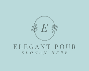 Organic Elegant Leaves logo design