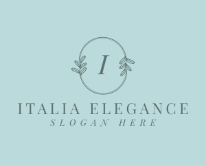 Organic Elegant Leaves logo design