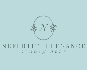 Organic Elegant Leaves logo design