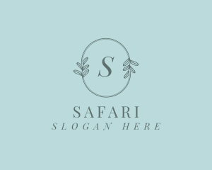Vlog - Organic Elegant Leaves logo design