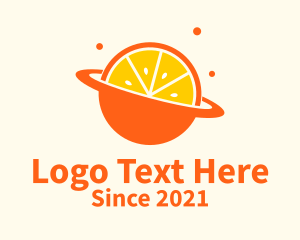 Fruit - Fresh Orange Planet logo design