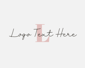 Typography - Beauty Feminine Makeup logo design