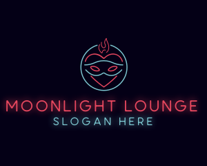 Nightclub - Heart Mask Nightclub logo design