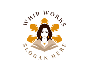 Filipina Filipiniana Woman Logo