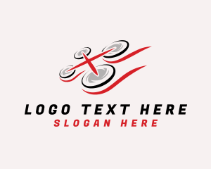 Vlog - Drone Racing Entertainment logo design