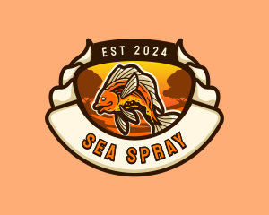 Coastal  Fish  Farm logo design