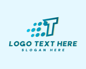 Telecom - Modern Tech Letter T logo design