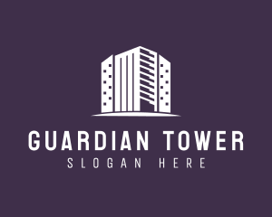 Property Real Estate Tower logo design