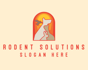 Sunset Pet Arch logo design