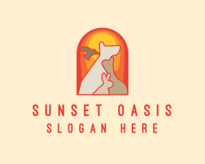 Sunset Pet Arch logo design