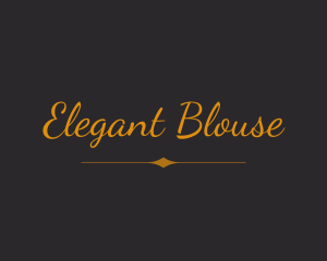 Elegant Cursive Business logo design