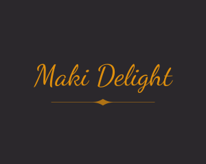 Elegant Cursive Business logo design