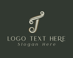 Shop - Greek Style Shop Letter T logo design